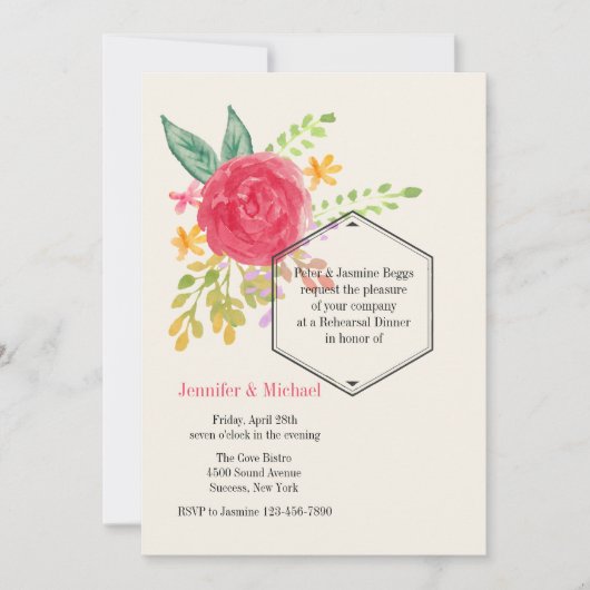 共有インアーハピネス招待状 招待状 (正面)