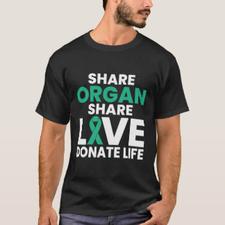 共有オルガンShar愛がライフオルガン寄付者を寄付 Tシャツ