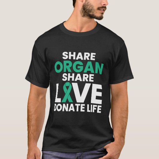 共有オルガンShar愛がライフオルガン寄付者を寄付 Tシャツ (正面)