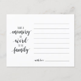 共有カードにメモリまたは単語を挿入 招待状