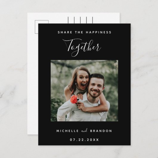 共有ザハピネストゥガモダンザフォトシンプルS 案内ポストカード (正面/裏面)