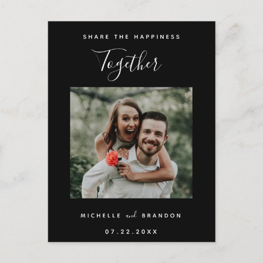 共有ザハピネストゥガモダンザフォトシンプルS 案内ポストカード (正面)