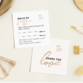 共有ザラブエレガントクリームスクリプトタイポグラフィ 紹介カード