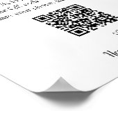 共有ザラブフォトアルバムQRコード ポスター (角)