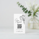 共有ザラブフォト共有QRコード結婚ズ エンクロージャーカード (スタンド正面)