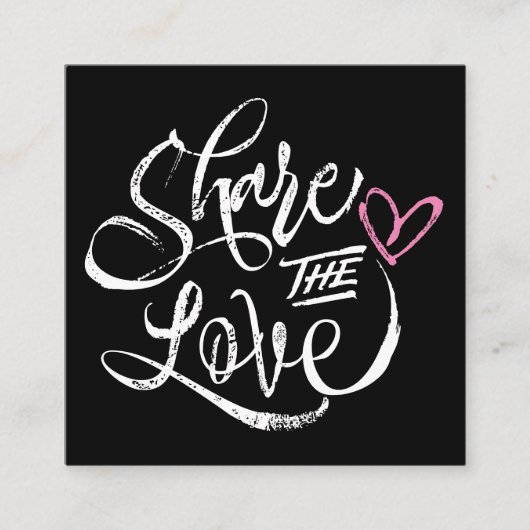 共有ザラブブラックはっきりしたラスティックスクリプトタイポグラフィ 紹介カード (正面)