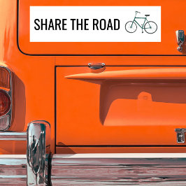 共有ザロードキュートグリーンサイクリストの安全性 バンパーステッカー