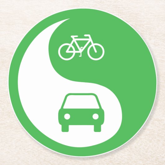 共有ザロード陰陽 ラウンドペーパーコースター (正面)