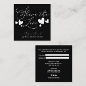 共有ザ愛のシンプルハートミニマルスクリプト参照 紹介カード (正面/裏面)