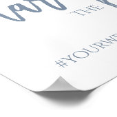 共有ザ愛結婚のサイン | 8x10 |ほこりっぽい青 ポスター (角)