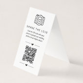 共有ザ・ラブQRコードデジタルフォトアルバムカード (裏面)