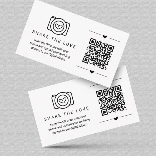 共有ザ・ラブQRコードデジタルフォトアルバムカード エンクロージャーカード
