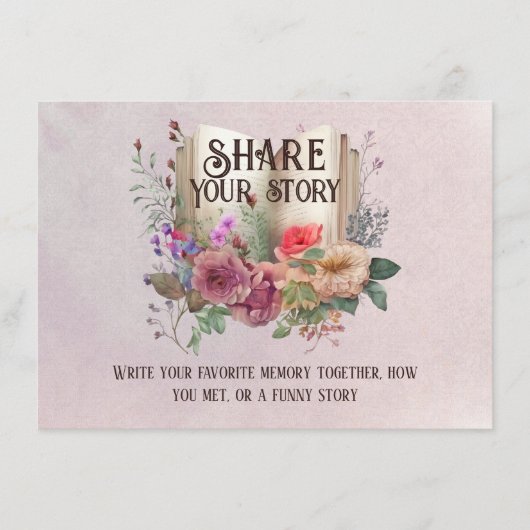 共有ストーリー誕生日パーティーアクティビティカード エンクロージャーカード (正面)