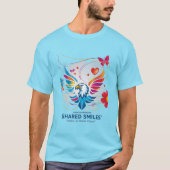 「共有スマイル、共有ライフ」 Tシャツ (正面)