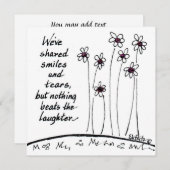 共有スマイルB&Wスケッチことわざノートカード ノートカード (正面/裏面)