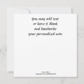 共有スマイルB&Wスケッチことわざノートカード ノートカード (裏面)