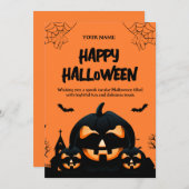 共有ハロウィーンの精神！2024招待状 招待状 (正面/裏面)