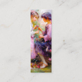 共有バラと友情ブックマーク スキニー名刺