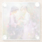 共有バラと友情 ガラスコースター (裏面)