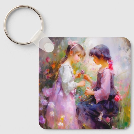 共有バラと友情 キーホルダー (正面)