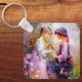 共有バラと友情 キーホルダー (正面)