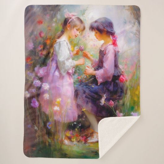 共有バラと友情 シェルパブランケット (正面)