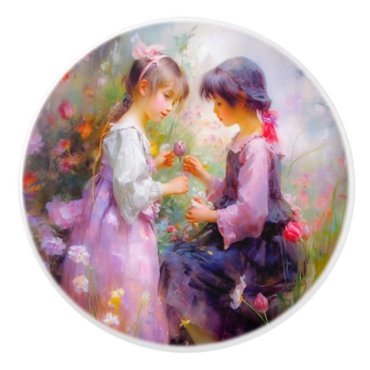 共有バラと友情 セラミックノブ (正面)