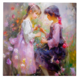 共有バラと友情 タイル