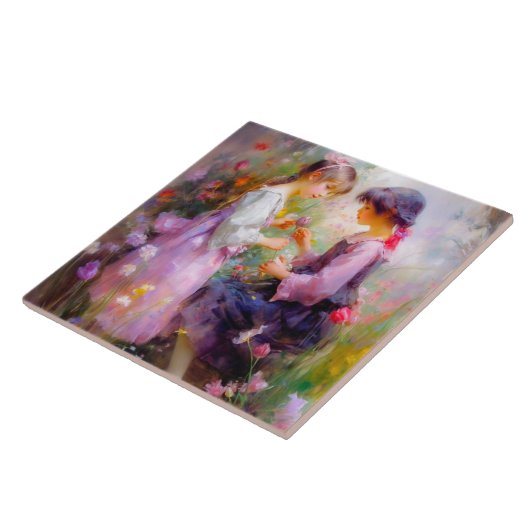 共有バラと友情 タイル (側面)