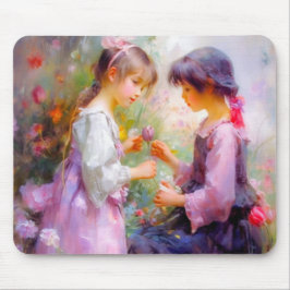 共有バラと友情 マウスパッド