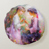 共有バラと友情 ラウンドクッション (裏面)