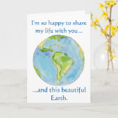 共有マイライフとあなたの誕生日カード カード (黄色い花)