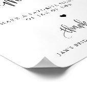 共有ミニマル書道表示 ポスター (角)