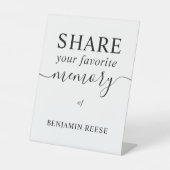 共有メモリ葬儀 台座サイン (正面)