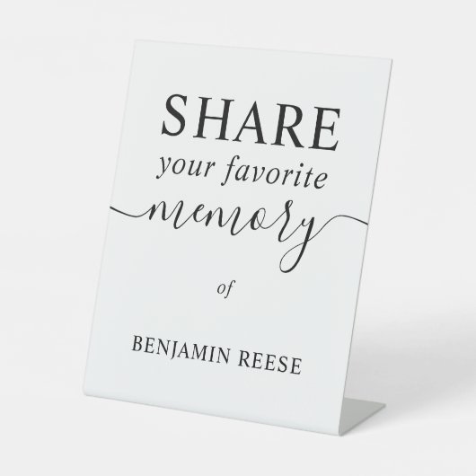 共有メモリ葬儀 台座サイン (正面)