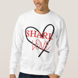 共有ラブキュートポジティビティデザイン スウェットシャツ