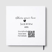 共有ラブスキャンQRコード追加ソーシャル詳細 ゲストブック (裏面)