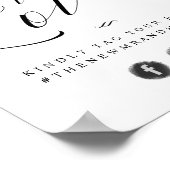 共有ラブフォトハッシュタグSNSサイン ポスター (角)