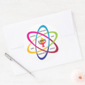 共有値Atom – ユニタリアン大学協会 ラウンドシール (封筒)