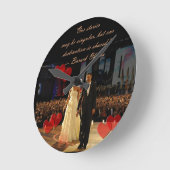 共有先クロック ラウンド壁時計 (傾斜)