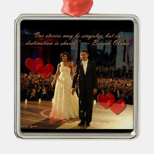 共有先スクエアプレミアムオーナメント メタルオーナメント (正面)