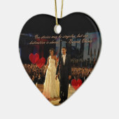 共有先ハートオーナメント セラミックオーナメント (左)