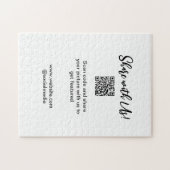 共有写真スキャンQRコード追加Webサイトの電子メール ジグソーパズル (横)