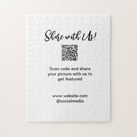 共有写真スキャンQRコード追加Webサイトの電子メール ジグソーパズル (縦)