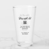 共有写真スキャンQRコード追加Webサイトの電子メール タンブラーグラス (裏面)