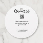 共有写真スキャンQRコード追加Webサイトの電子メール フェイバータグ (裏面)