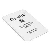 共有写真スキャンQRコード追加Webサイトの電子メール マグネット (右側)