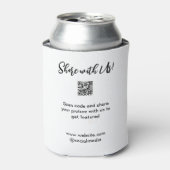 共有写真スキャンQRコード追加Webサイトの電子メール 缶クーラー (缶正面)