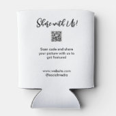 共有写真スキャンQRコード追加Webサイトの電子メール 缶クーラー (裏面)