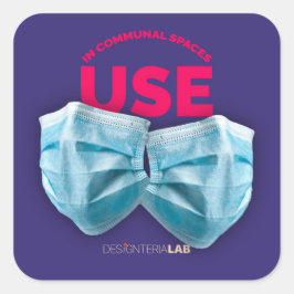 共有宇宙でマスクを使用 スクエアシール